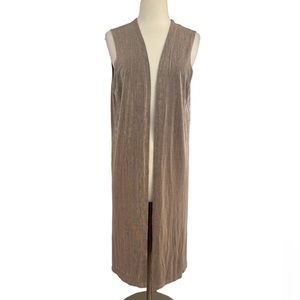 C.O.C Lightweight Nylon Midi Vest beige Size medium